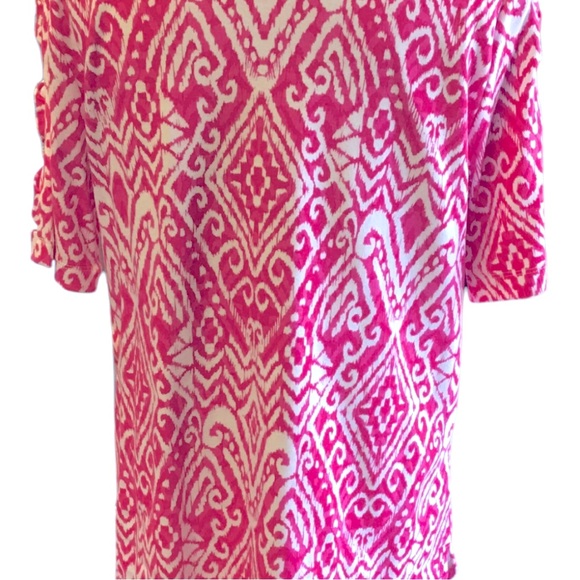 Ruby Rd Pink Patterned Top - Picture 6 of 8